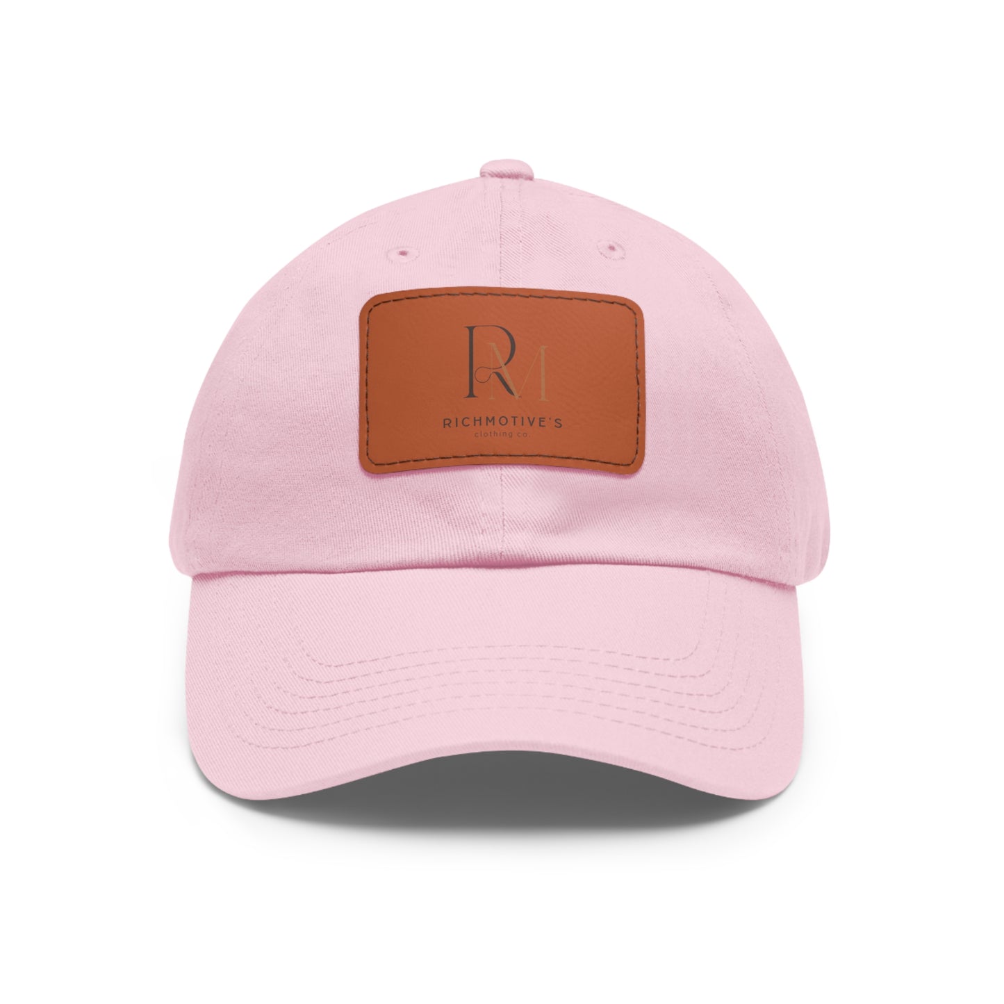 Stylish Dad Hat with Leather Patch - Rich Motives