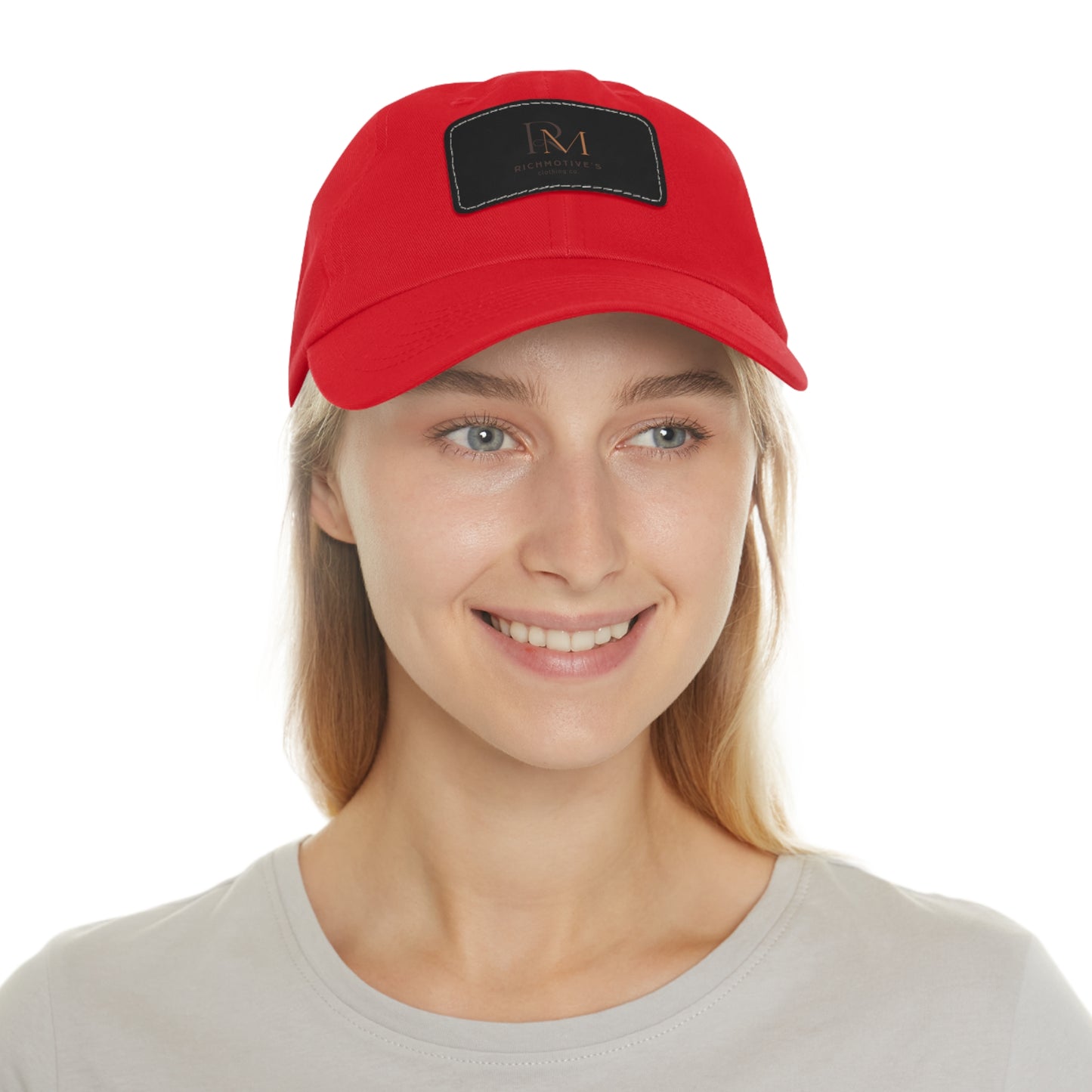 Stylish Dad Hat with Leather Patch - Rich Motives