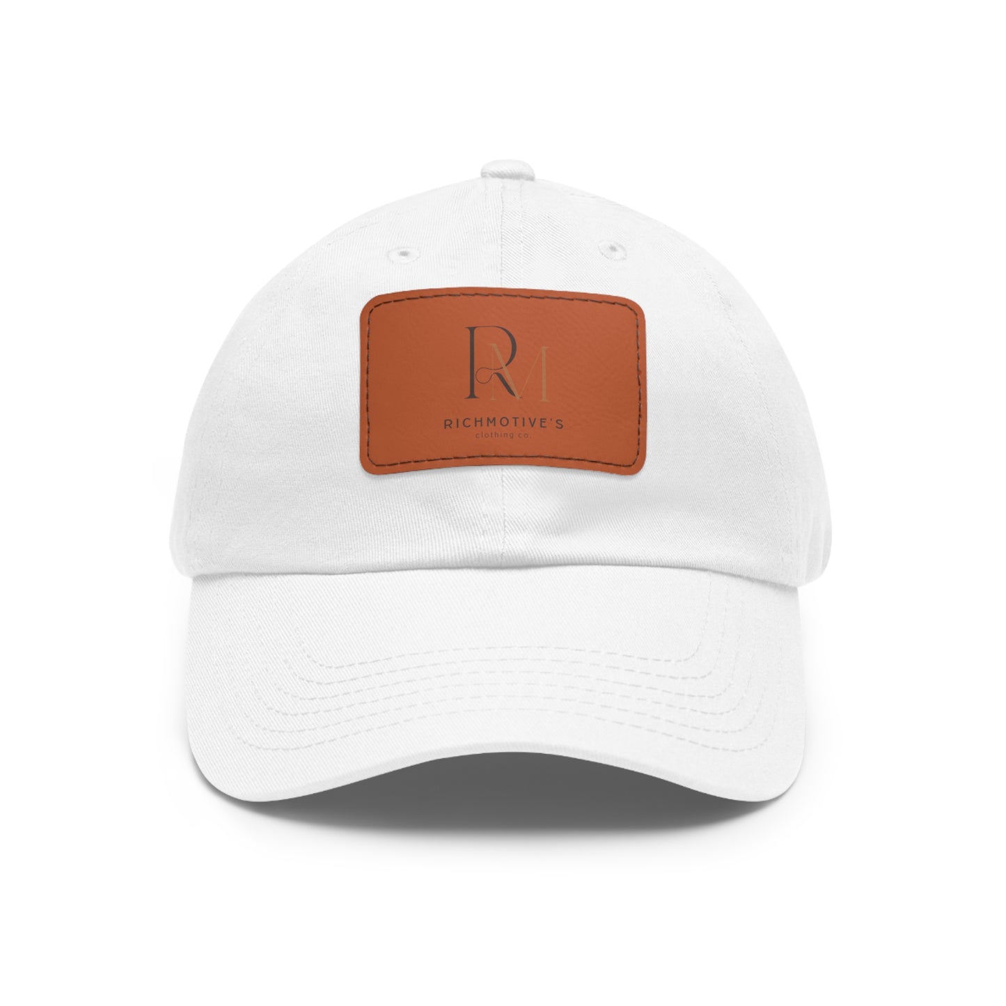 Stylish Dad Hat with Leather Patch - Rich Motives