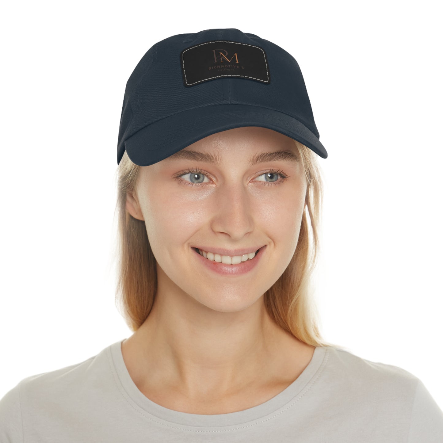 Stylish Dad Hat with Leather Patch - Rich Motives