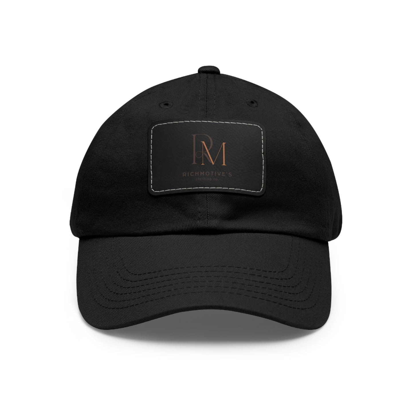 Stylish Dad Hat with Leather Patch - Rich Motives