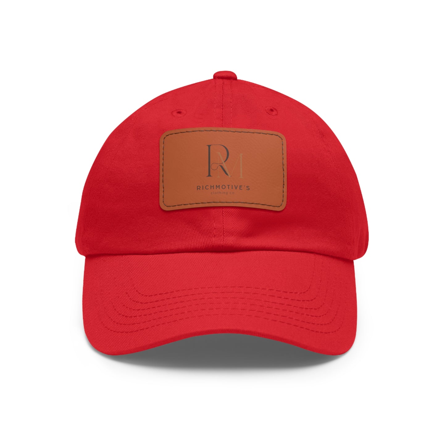 Stylish Dad Hat with Leather Patch - Rich Motives