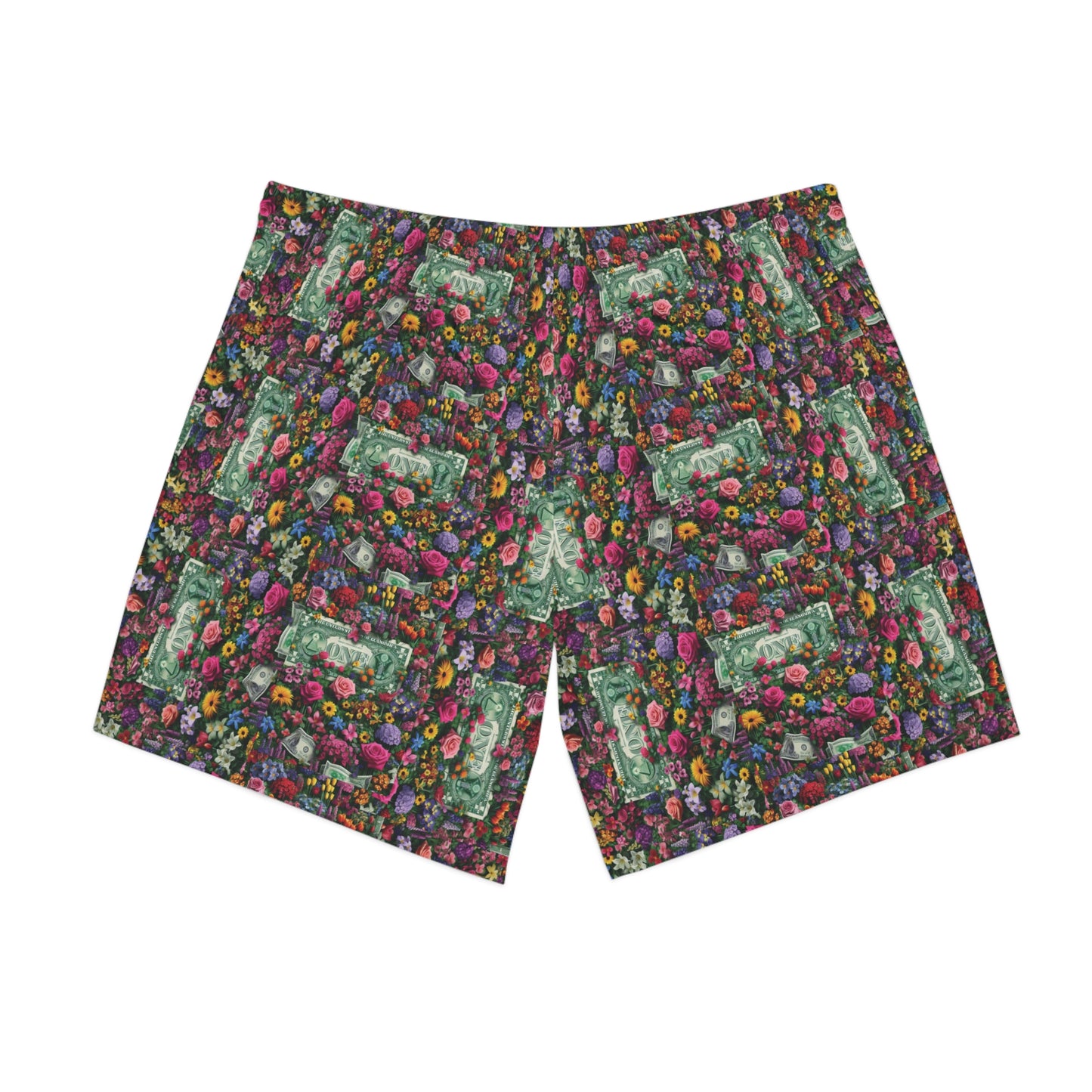 Vibrant Floral richmotives Elastic Beach Shorts - Perfect for Summer Fun and Relaxation