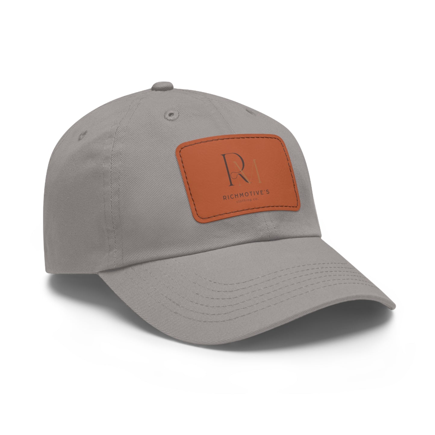 Stylish Dad Hat with Leather Patch - Rich Motives