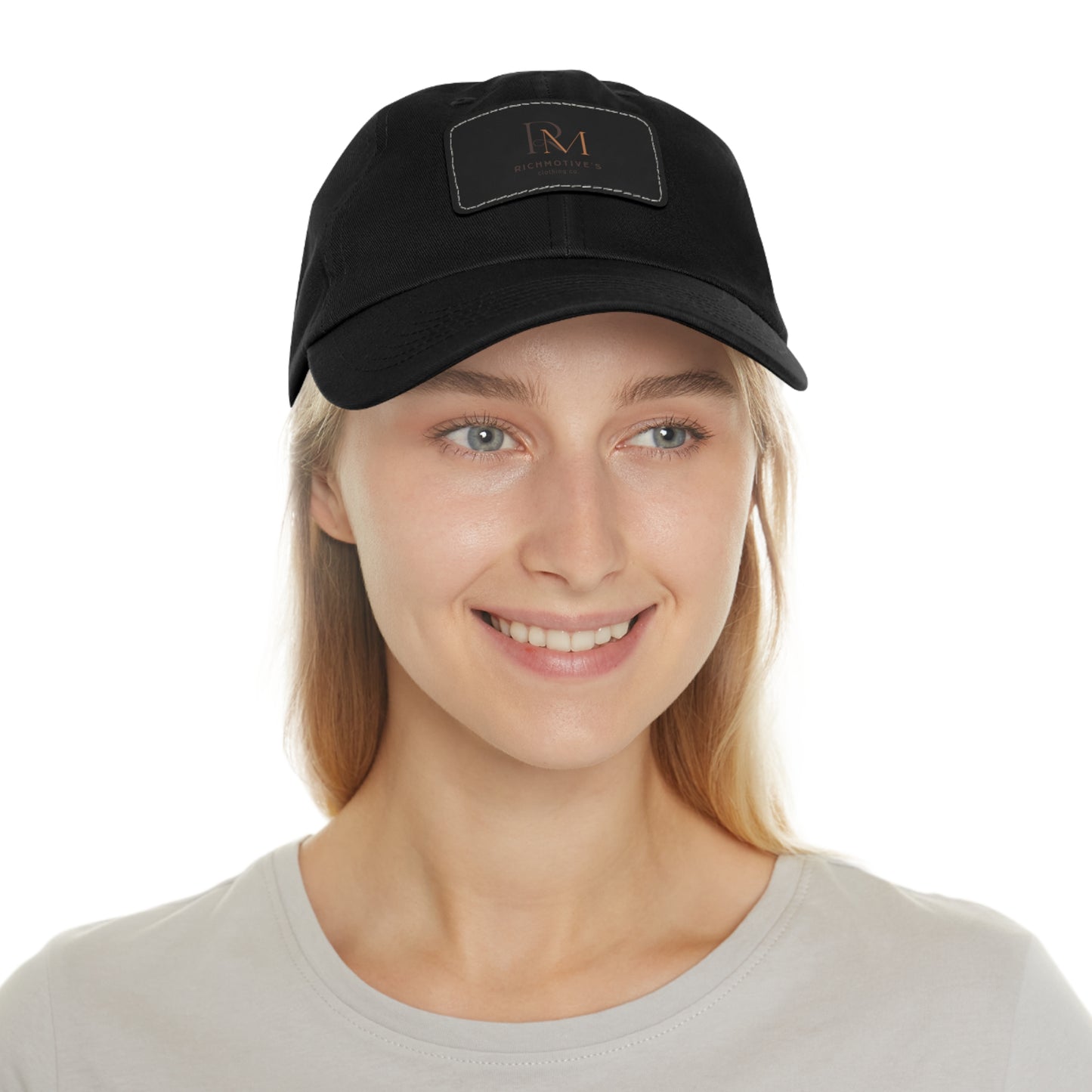 Stylish Dad Hat with Leather Patch - Rich Motives