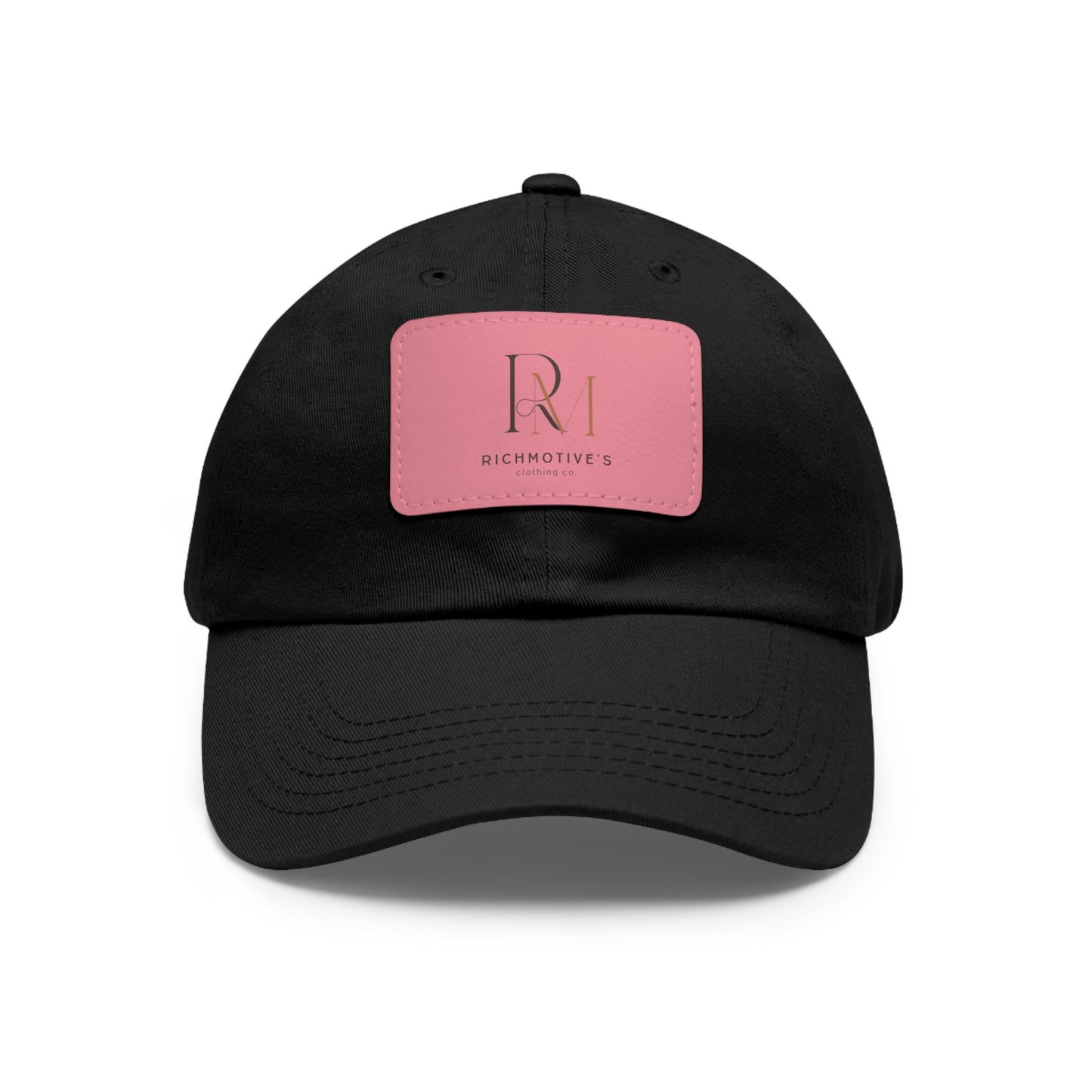 Stylish Dad Hat with Leather Patch - Rich Motives