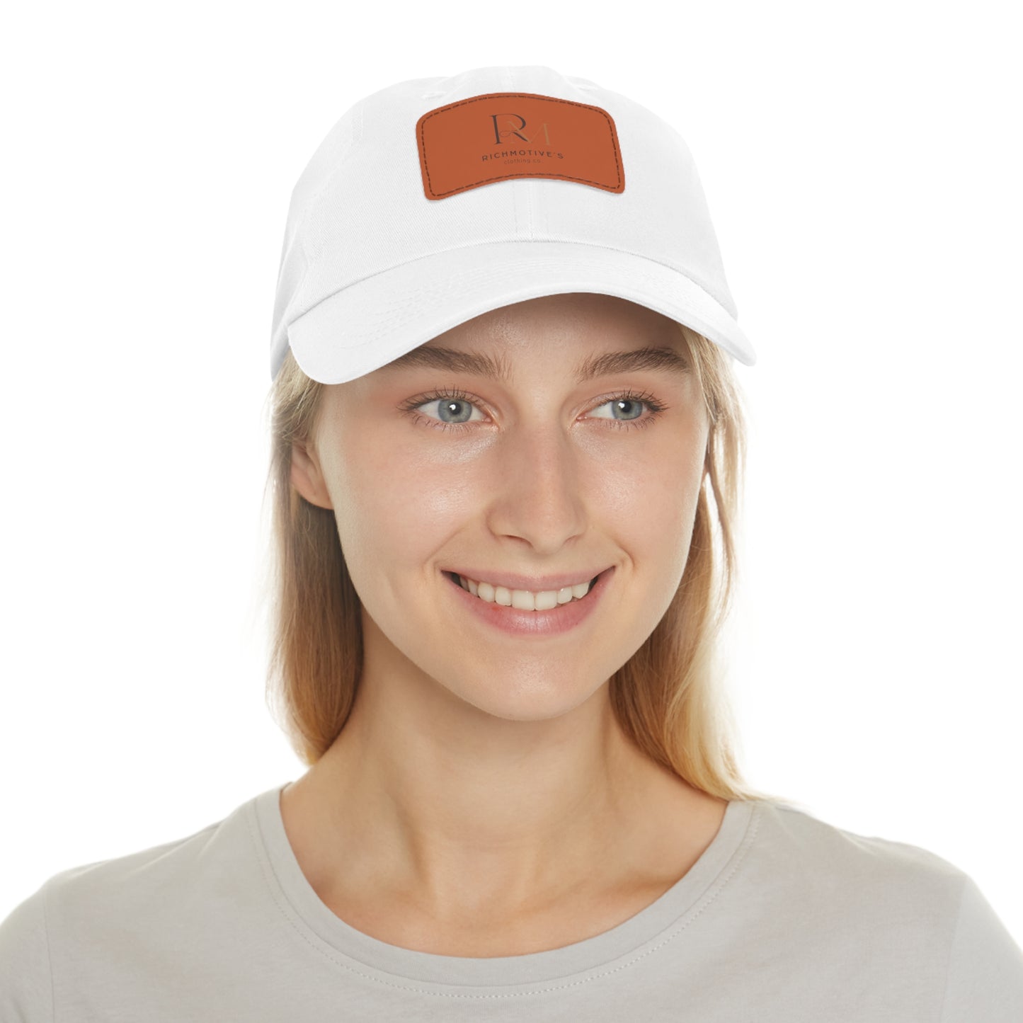 Stylish Dad Hat with Leather Patch - Rich Motives