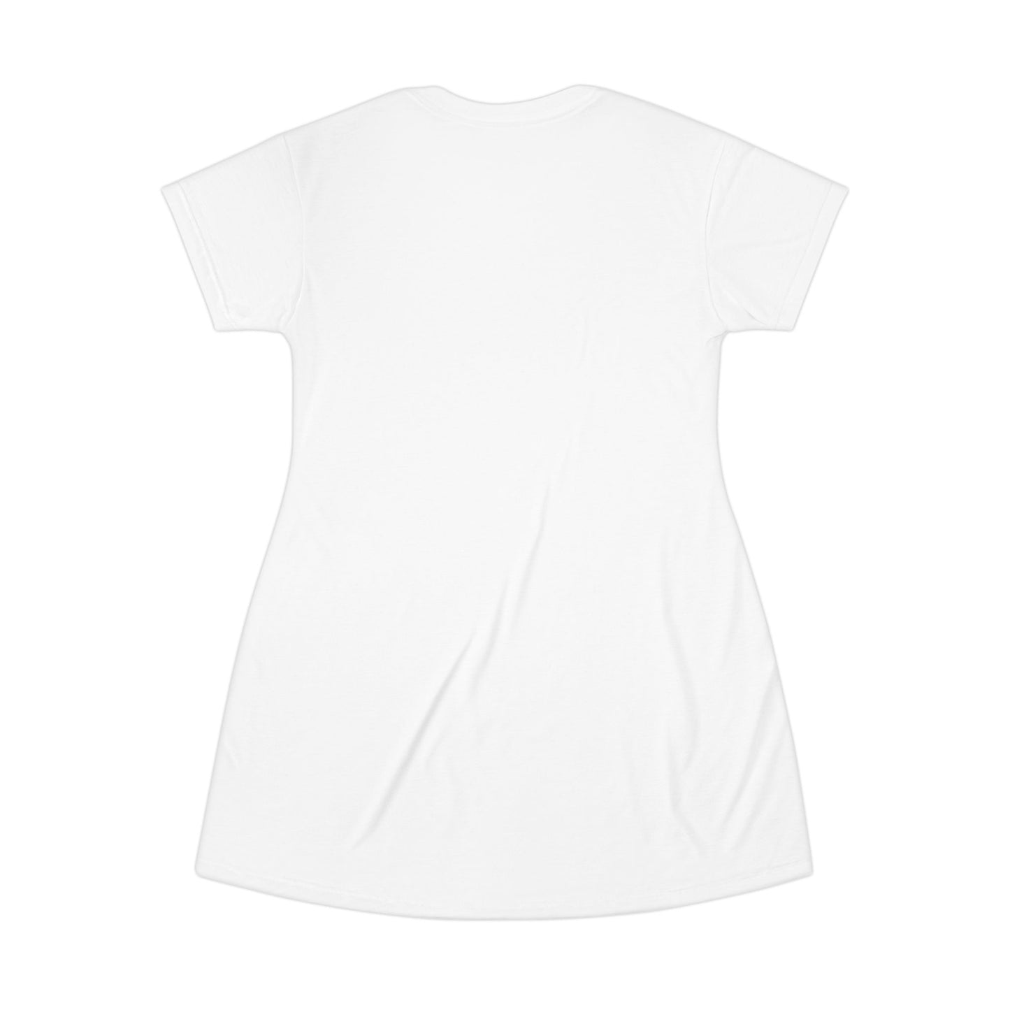 Chic White T-Shirt Dress with Rich Motive’s Logo - Perfect for Casual Outings and Summer Events