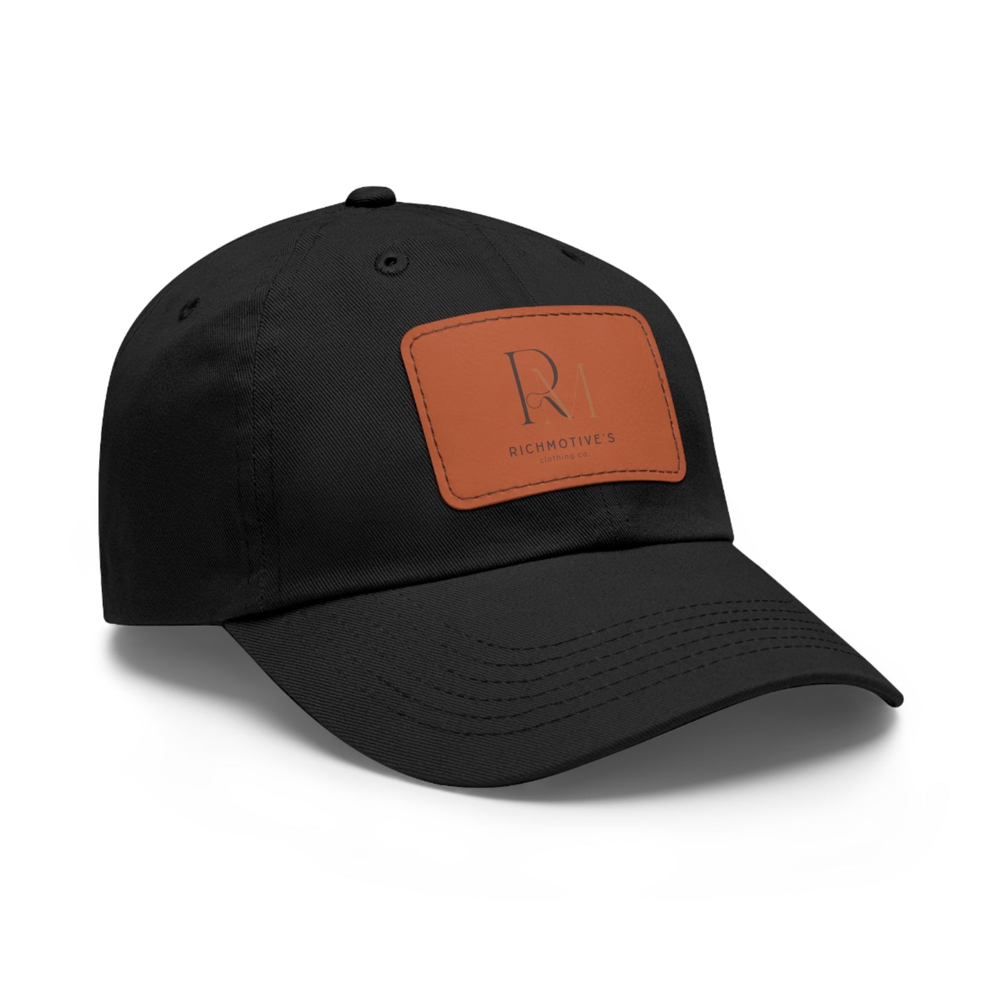 Stylish Dad Hat with Leather Patch - Rich Motives