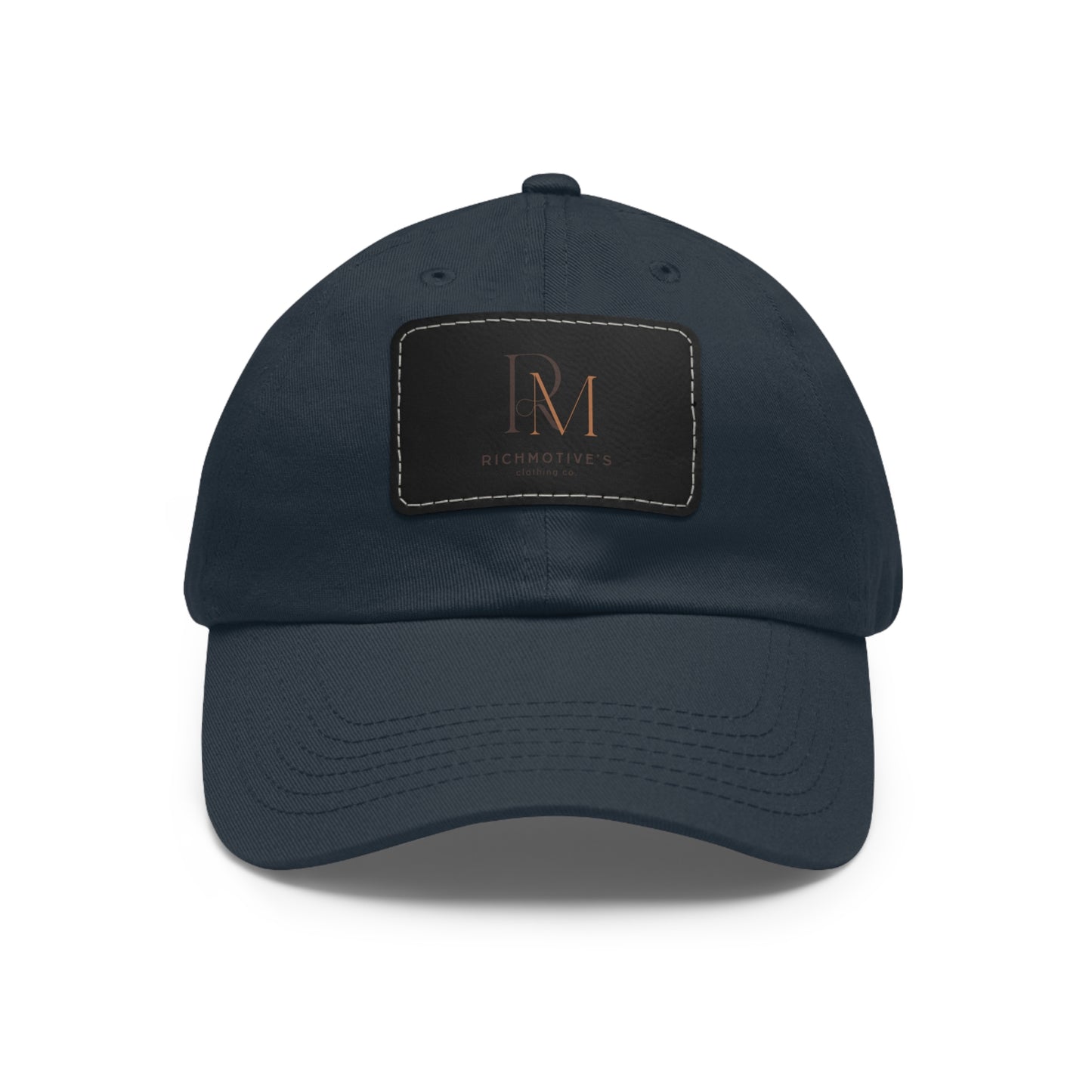 Stylish Dad Hat with Leather Patch - Rich Motives