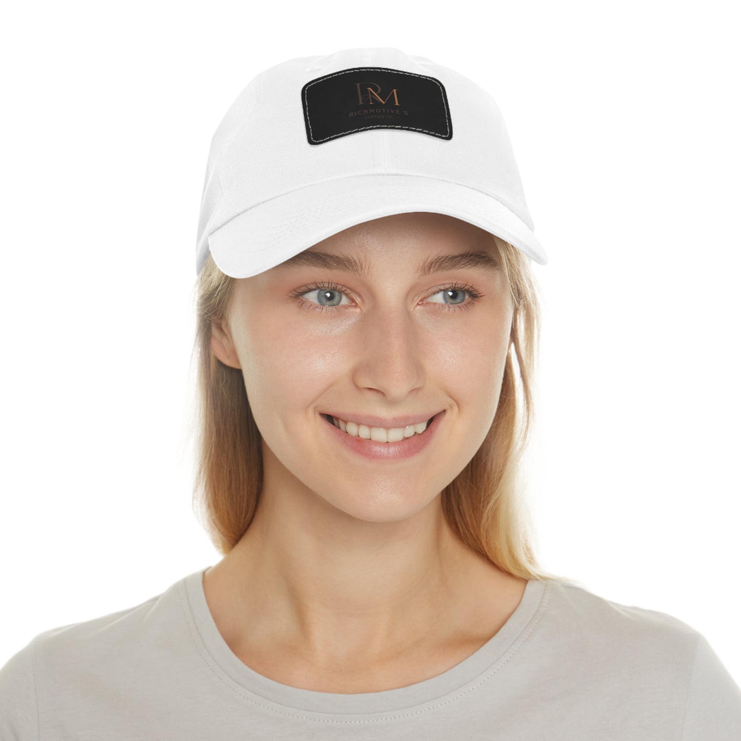 Stylish Dad Hat with Leather Patch - Rich Motives