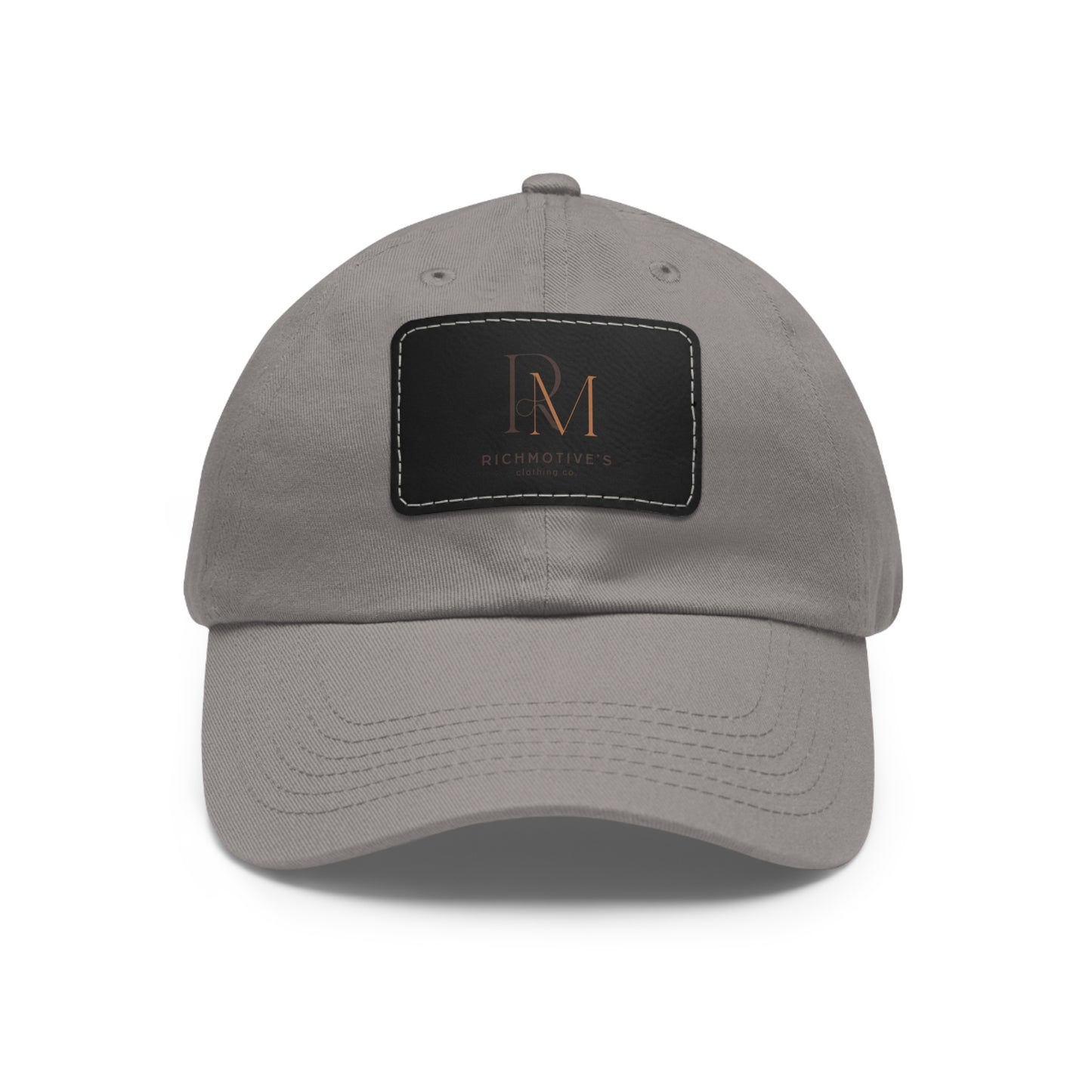 Stylish Dad Hat with Leather Patch - Rich Motives