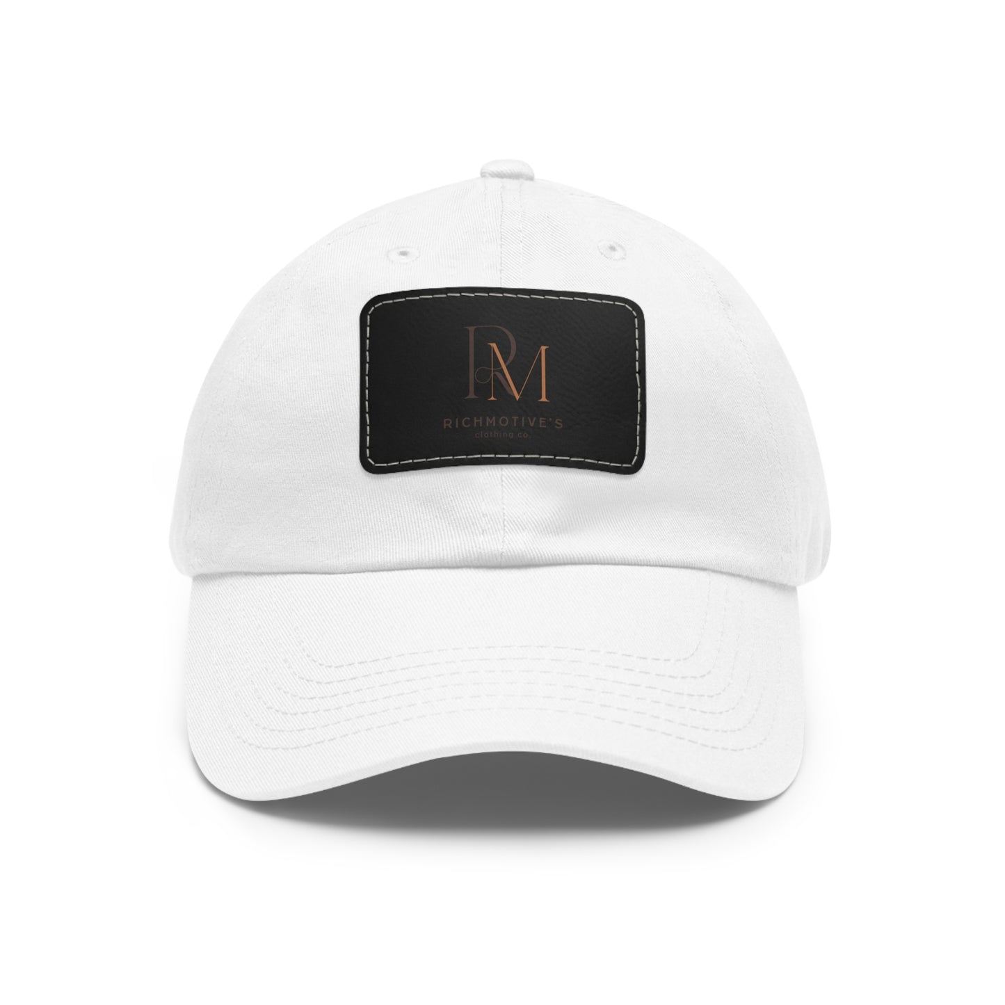 Stylish Dad Hat with Leather Patch - Rich Motives