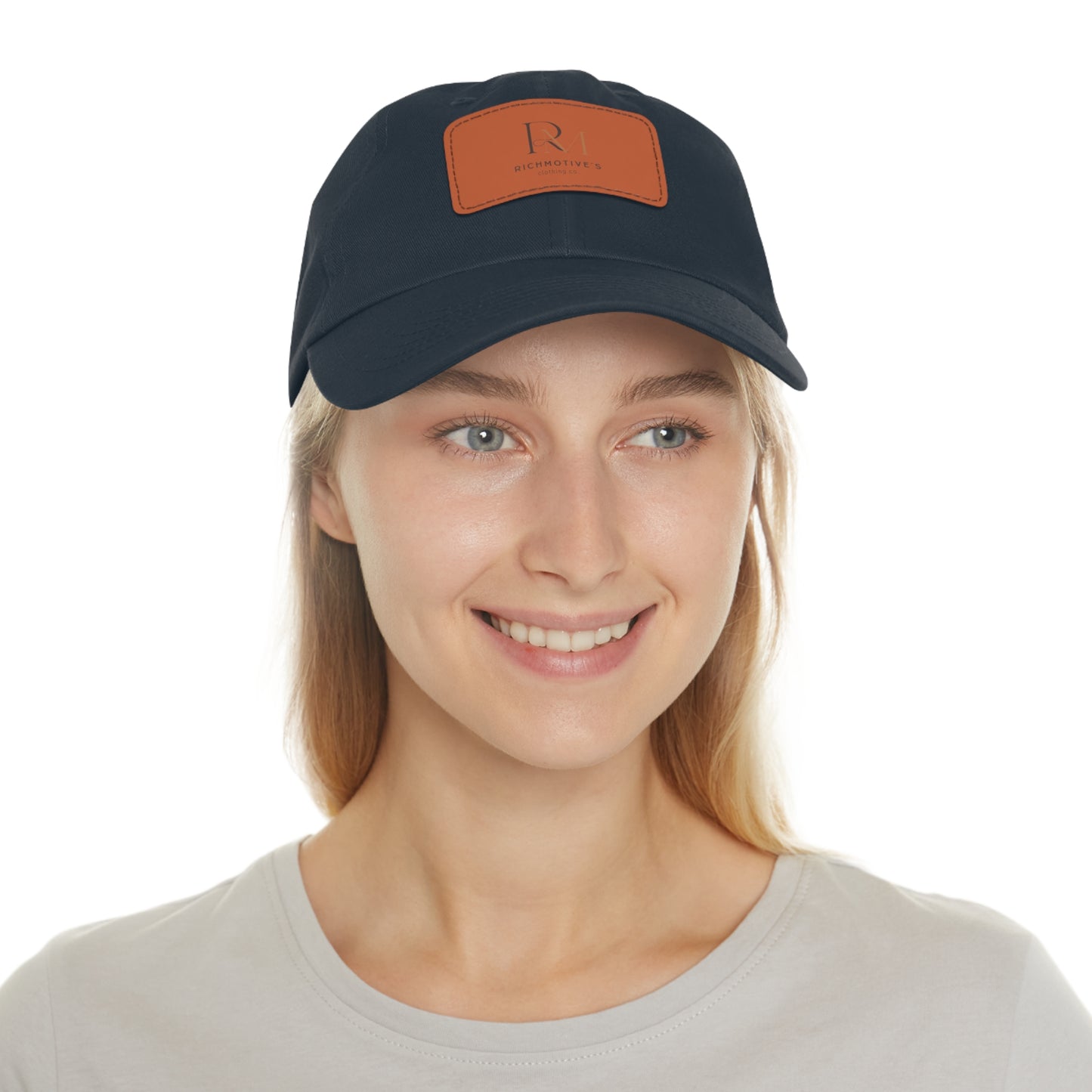 Stylish Dad Hat with Leather Patch - Rich Motives