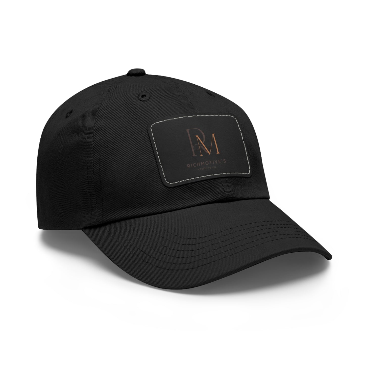 Stylish Dad Hat with Leather Patch - Rich Motives